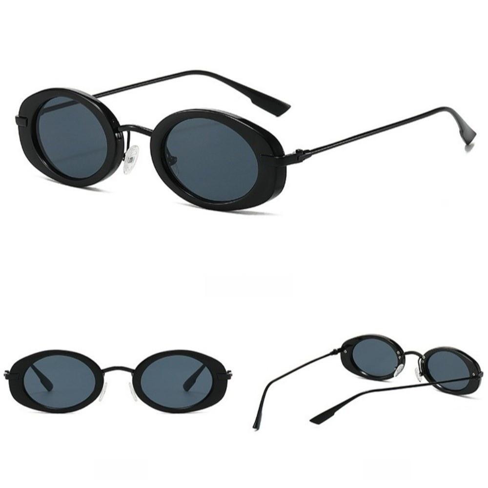 Classic Trendy Fashion Sunglasses Vintage UV Protection Sunglasses Retro Oval Sunglasses  Women Use