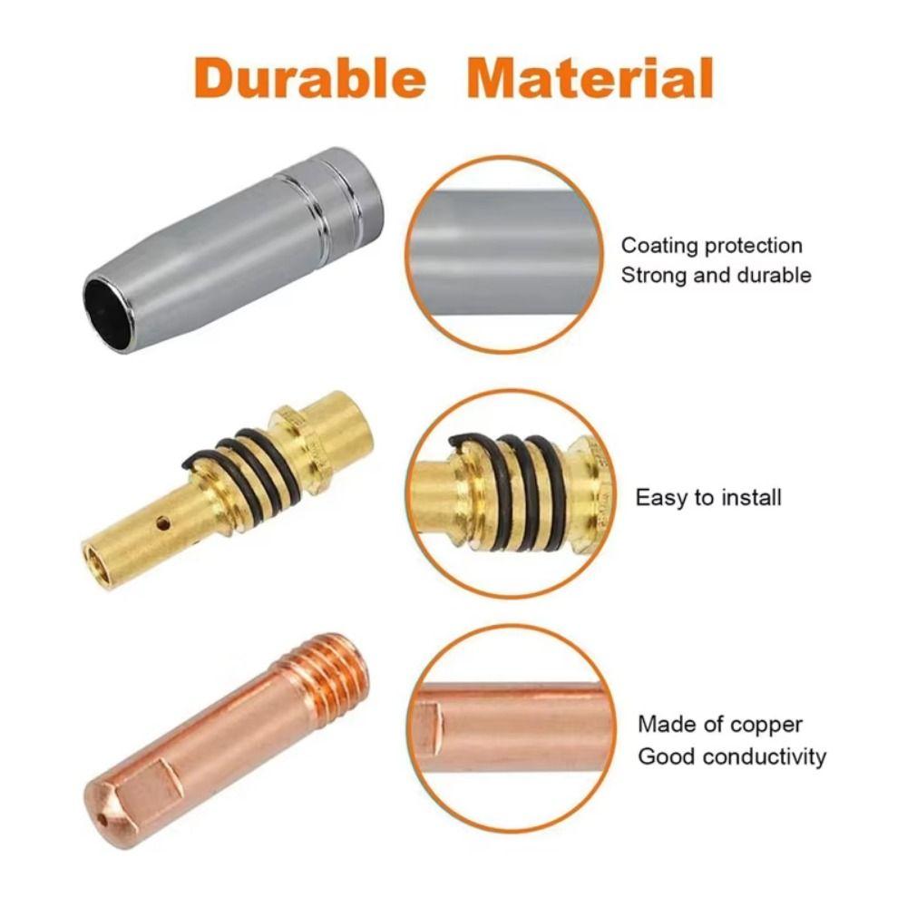 0.6/0.8/0.9/1.0/1.2mm MB15AK Torch Nozzles Welding Shroud Nozzle Tip Hot Air Welding Torch