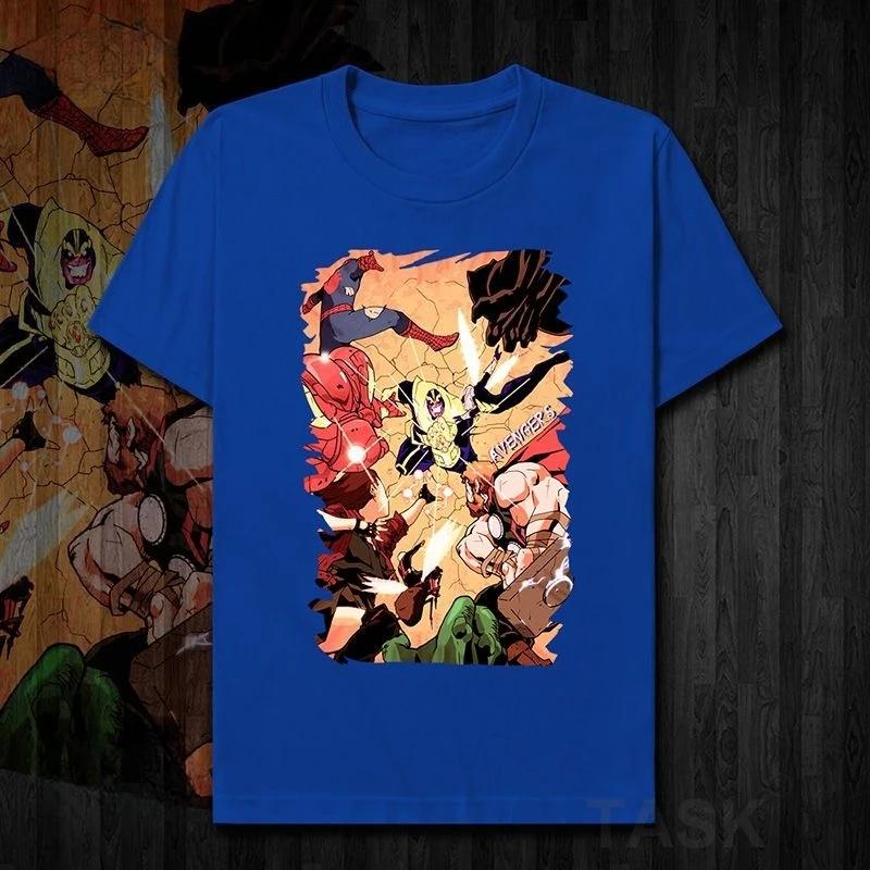 2026 Licencovaná trička Avengers Alliance s potiskem Thanos Avengers, volného střihu, nadměrné velikosti pro muže a ženy, s krátkým rukávem