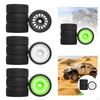 4 Pieces RC Wheel and Tire DIY Accs Easy Installation Professional Model Spare Parts Replace