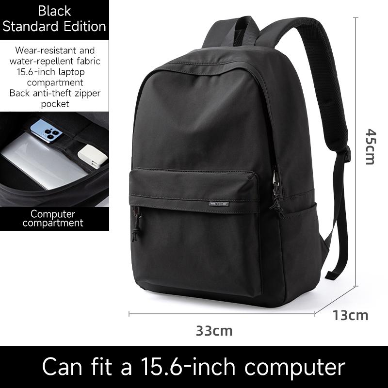 QLLN2 Men s Backpack Oxford Waterproof 14 inch Laptop Unisex Casual Mochila Sports Travel Zipper Lightweight Rucksacks