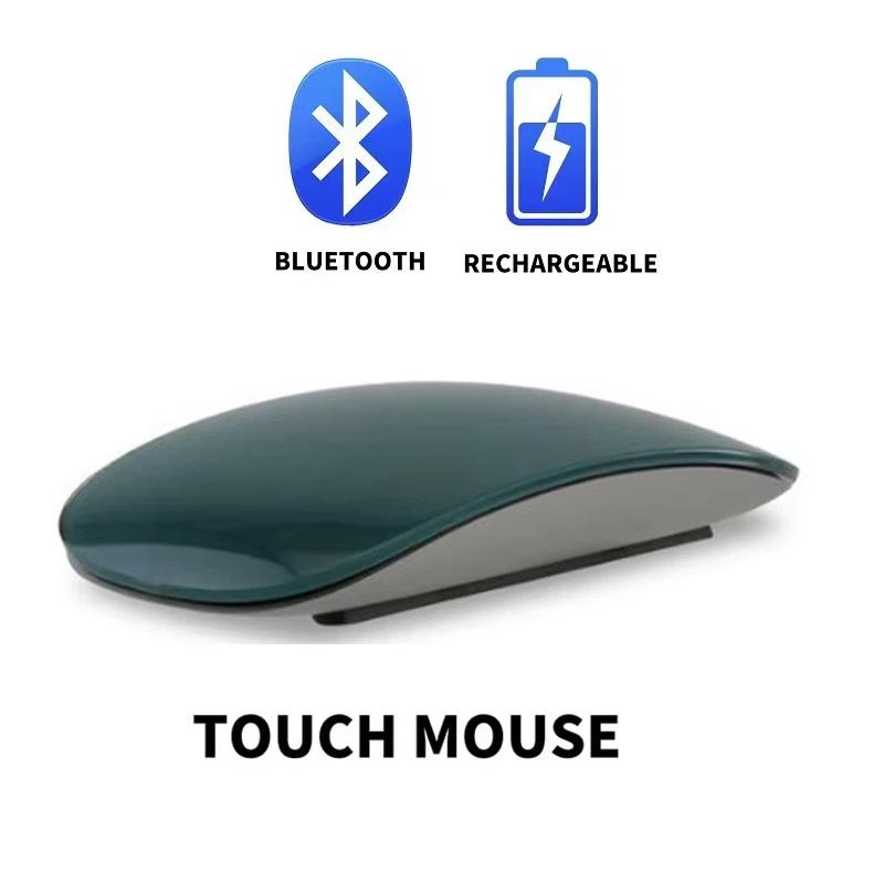 Wireless Bluetooth Computer Mouse Magic Dual-Mode Silent Rechargeable Touch Slim Ergonomic PC Mice For Macbook Air