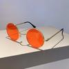 Vintage Round Sunglasses for Women Metal Frame Korean Style Shades