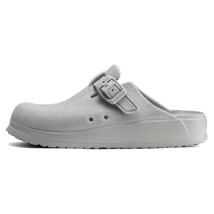 Skechers Women's Gray Comfortable Breathable Eva Clogs Footwear 111090-Nat Cm