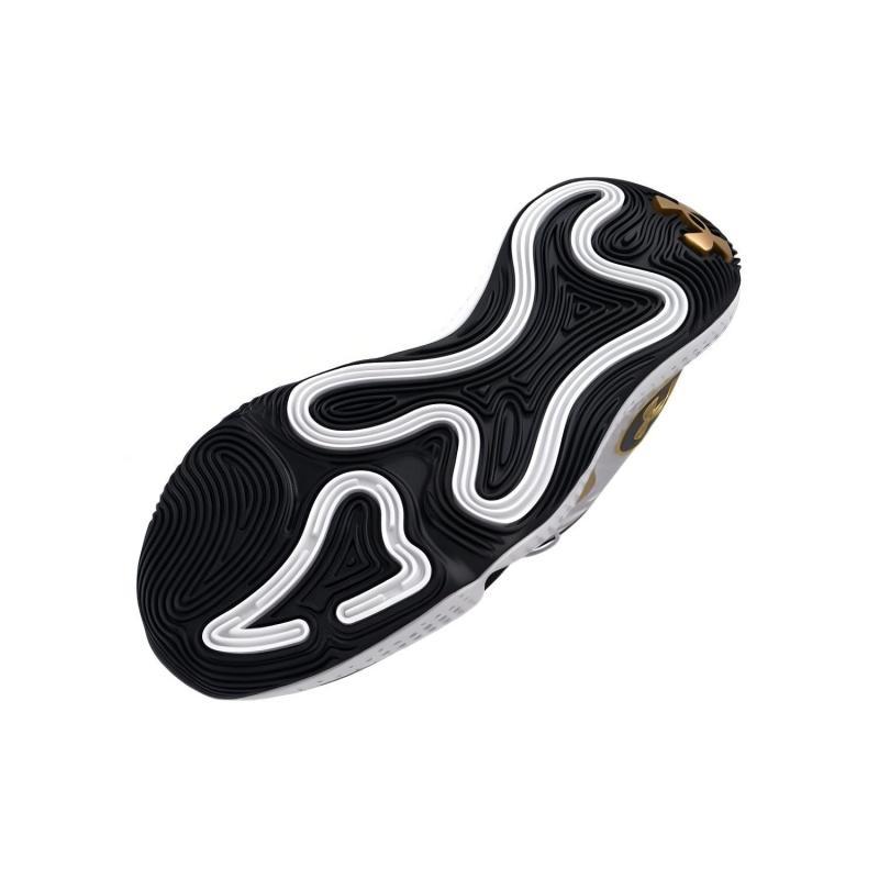 Under Armour Spawn 5 'White Black Gold' Sneakers 3026285-101
