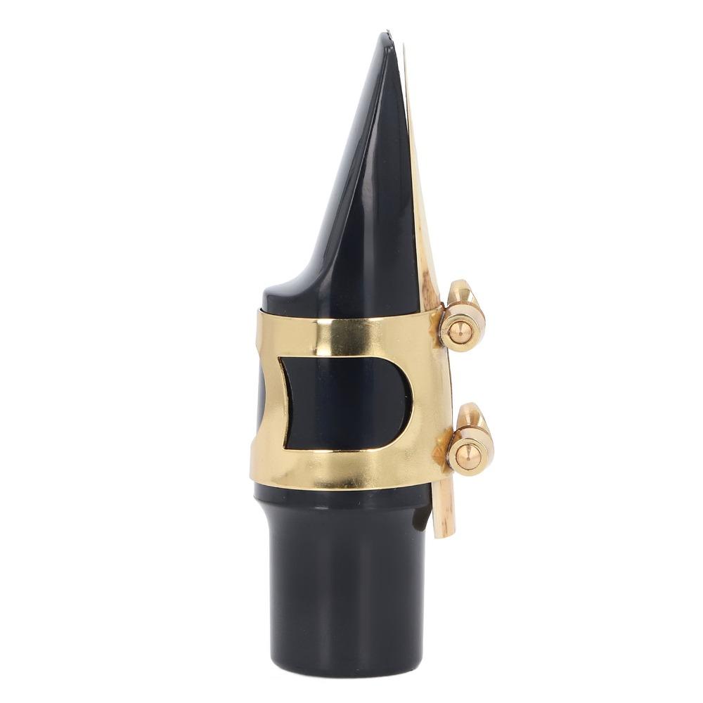 2 Sets Black And Golden Alto Saxophone Mouthpiece  For Alto Saxophone Beginners