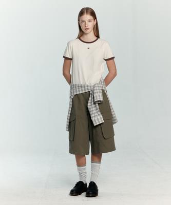OIOI COLLECTION Cargo Pocket Bermuda Pants [Khaki]