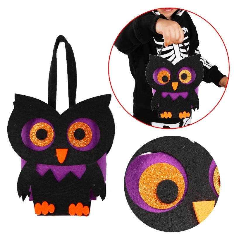 Festival Halloween Candy Bag Gift Cookie Bags Bat/Skull/ Skeleton Shaped Packaging Bags for Trick or Treating Pouch