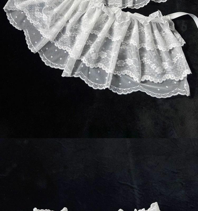 Industrial Ballet-Inspired Lace Tie Bow Layered Skirt - Women's Spring/Summer Fashion