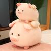 Adorable Plush Piggy Animal Toys Stuffed Soft Squishy Pig Pillow Kawaii Angel Pig Sofa Cushion for Children Girls Gifts
