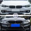 2PCS Dual Slat Style Grille Front Bumper Kidney Mesh Grill For BMW F30 F31 F35 F80 2012-2018 Bumper ABS Car Replacement