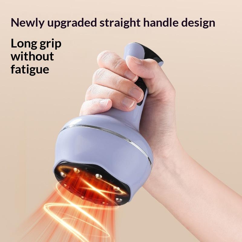 Usb Rechargeable Abdominal Massager For Hot Compress And Adjustable Guasha Cupping Intensity Arm And Leg Massage Handheld