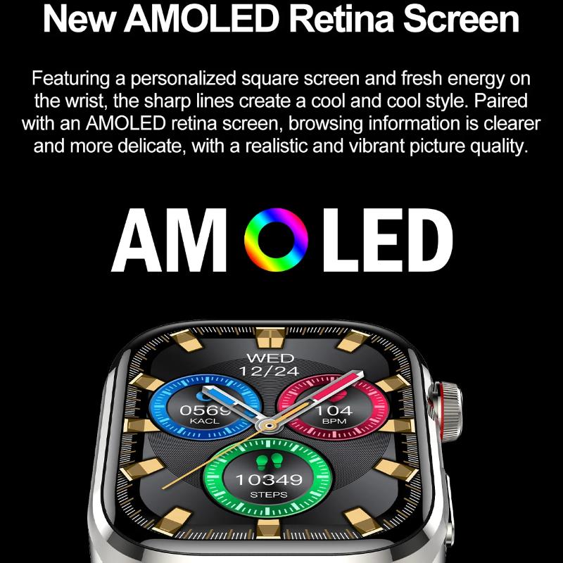 2025 New Health Glance ECG AI Diagnosis Smart Watches Men Heart Rate Blood Pressure IP68 Waterproof Smartwatches For HUAWEI IOS