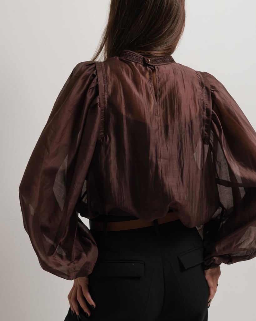 Women's Blouse Phardi 3061 36 Chocolate