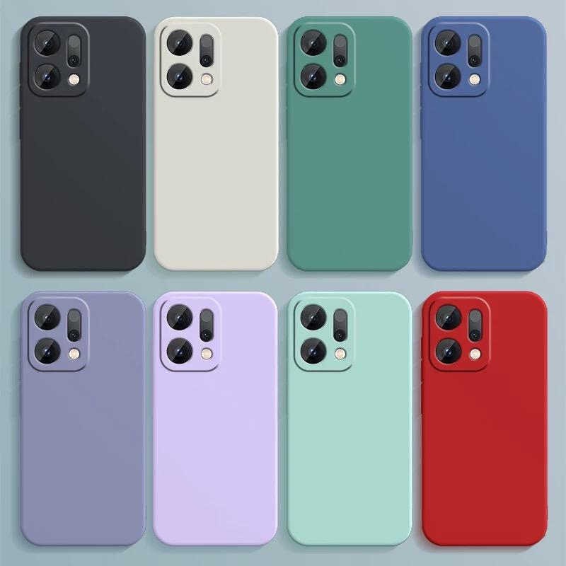 Luxury Case For OPPO Reno 14 Pro Cover Reno 14 Pro Funda Coque Liquid Silicone Camera Protector Soft Phone Bumper Reno 14 Pro
