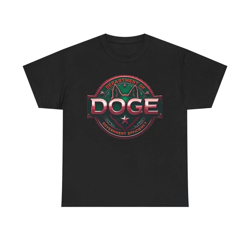 DOGE Dept of Government Efficiency Elon Trump red Unisex Heavy Cotton Tee 2XL