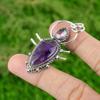 Natural Star Amethyst Pink Topaz New Sister Pendant Jewelry 925 Sterling Silver