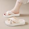 Sommer Damenschuhe Hausschuhe Bequemer Plateau Schuh Hohe Absätze Freizeit Blume Outdoor Strand Hausschuh Damen