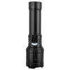 Rechargeable Zoomable Flashlight with Flame Ignition White Laser Core 4 Level Power Indicator Fresnel Lens for Outdoor Camping