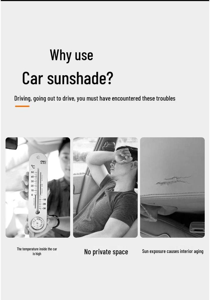 Car Side Window Sun Shade Blinds - Baby Sun Protection, Heat Insulation, Privacy Curtain