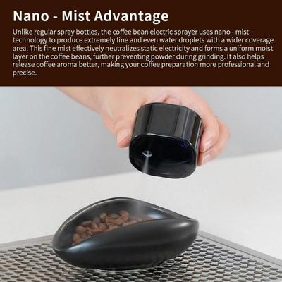 Coffee Bean Atomizer For Reducing Coffee Power Static, Electric Nano-Atomizer Seven-Color Ambient Lighting Rechargeable Sprayer