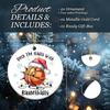 Basketball Ornament 2025, Deck The Halls with Basketballs Ornament – Santa Hat and Lights, White Elephant Gift for Players, Coaches, and Fans,