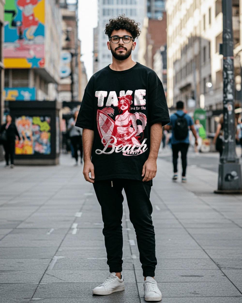 Take Me To The Beach Oversized T-Shirt XL