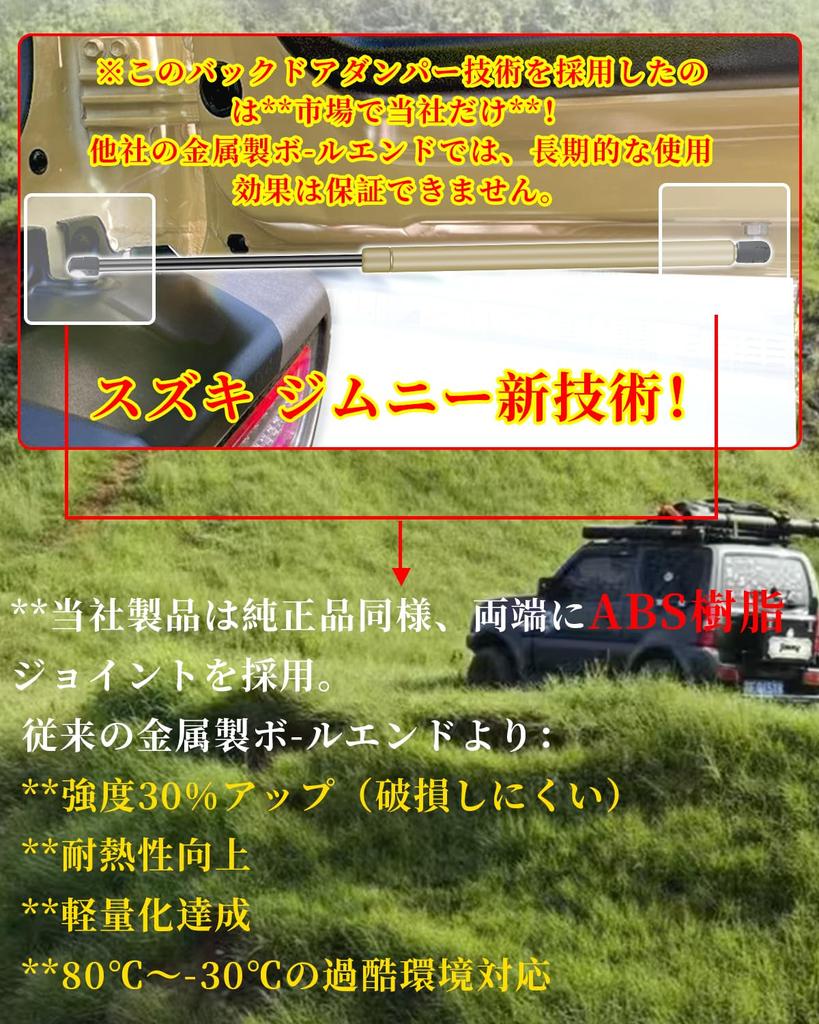 Maplewoodcar New Available in 6 Rear Hatch Damper for Suzuki Jimny Free Infinitely Jimny Free Stop Jimny Freely Locks Secures Back Protects Door from