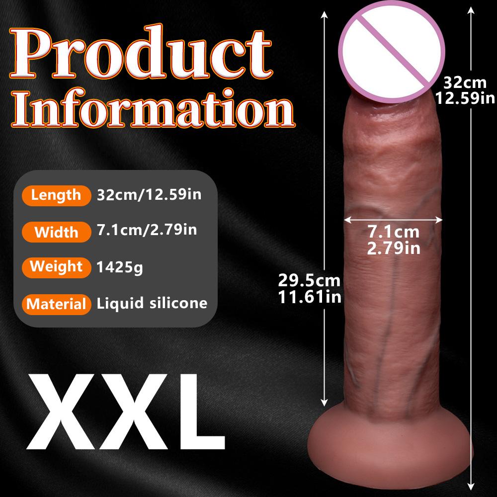 Realistic Soft Big Dildo Thick Fake Penis Silicone Cock Vagina Masturbation Suction Cup Anal Massager Dick Sex Toys for Women