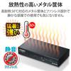 Elecom Gigabit 8-Port Switching Hub with Metal Housing, Magnet, Built-in Power Supply, Black, EHC-G08MN2-HJB