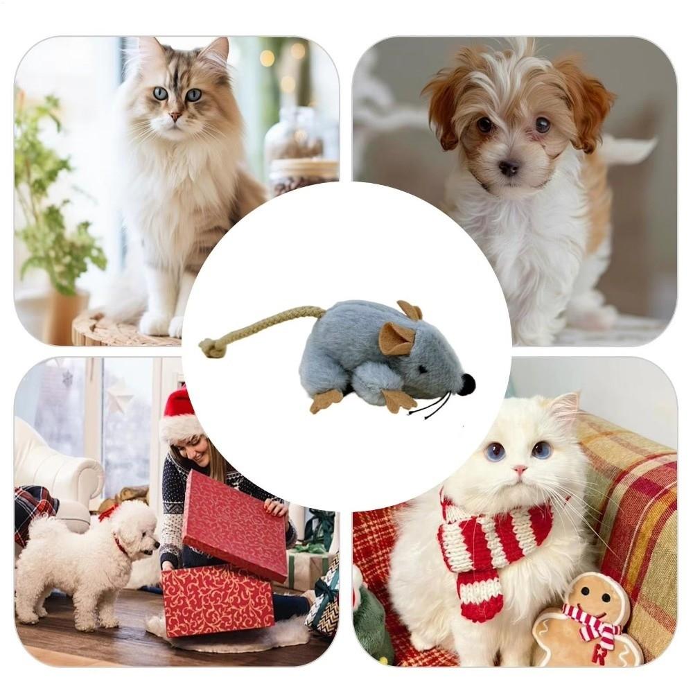 Compact Design Cat Plush Mouse Toy Stuffed Mouse Plush Mice Playthings Cat Chew Toy Indoor Cat