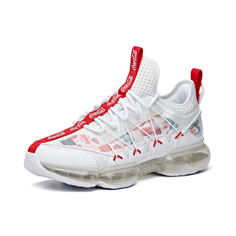 Coca Cola X Anta Low Top Running Shoes Men's White Red 912025505-9