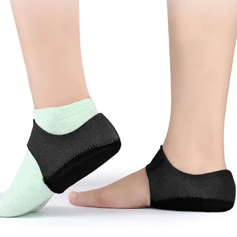 1 Pair Heel Cushion Gel Heel Cups For Heel Pain Plantar Fasciitis Heel Pads Half-yard Socks Sleeve Pain Relief Insoles