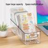 Narrow Acrylic Transparent Storage Box with Dividers for Stationery, Socks, and Miscellaneous Items