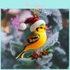 Christmas Themed Acrylic Pendant With Sheep Dog Chicken Horse And Dog Patterns For Festive Holiday Decor