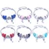 Faceted Crystal Glass Bead Bracelet With Diamond Accents Jewelry For Women