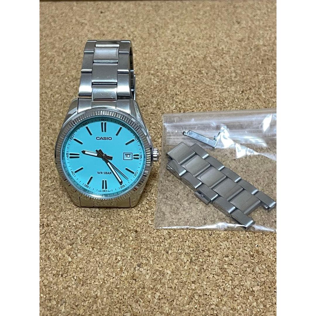 CASIO Tiffany Blue Watch MTP-1302D-2A2JF