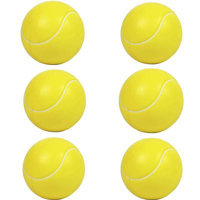 6PCS PU Squeezing Ball Sponge Ball Facial Expression Foam Ball Pinching Stress Relieving Toy Wrist Movement 6.3cm Children's Toy