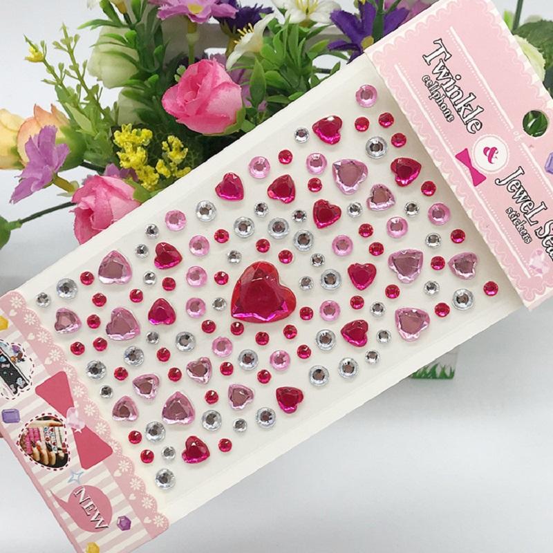 New Stickers On The Face Rhinestone Makeup Bright Face Art Sticker Children's Temporary Tattoo Rhinestone for Strasse Makeup