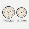12/10 Inch Silent Wall Clock Non-Ticking Quartz Battery Operated Modern Decorative Clock for Home Bedroom Office Decro