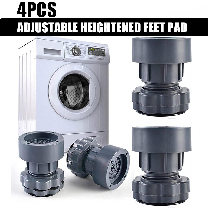 4 Pièces Pieds Réglables pour Machine à Laver Augmenter La Prévention des Marées Antidérapant Amortisseurs de Support pour Machine à Laver Support Meubles