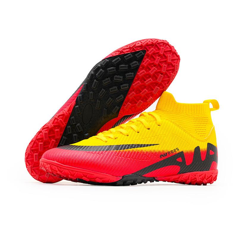 2025 neue Fußballschuhe Herren High-Top lange Nageldornen 15 Kunstrasen gebrochene Nageltrainingsschuhe