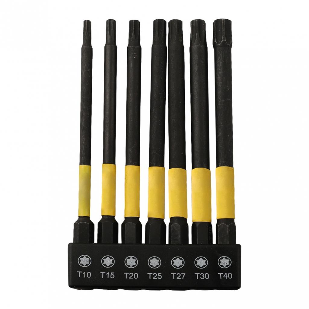 Magnetic Torque Driver Bits in a Set of 7 with Convenient Storage Holder