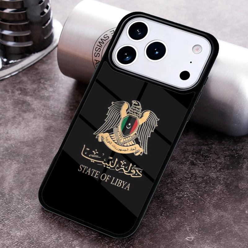 Libya Flag Phone Case for iPhone 17 16 15 Pro Max Air 14 13 12 11 Plus Shockproof Capa Cover