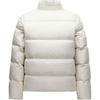 Anta Solid Color Zipper Stand Collar Comfortable Breathable Versatile Casual Down Jacket Women Outerwear White-Tea 162447915-3