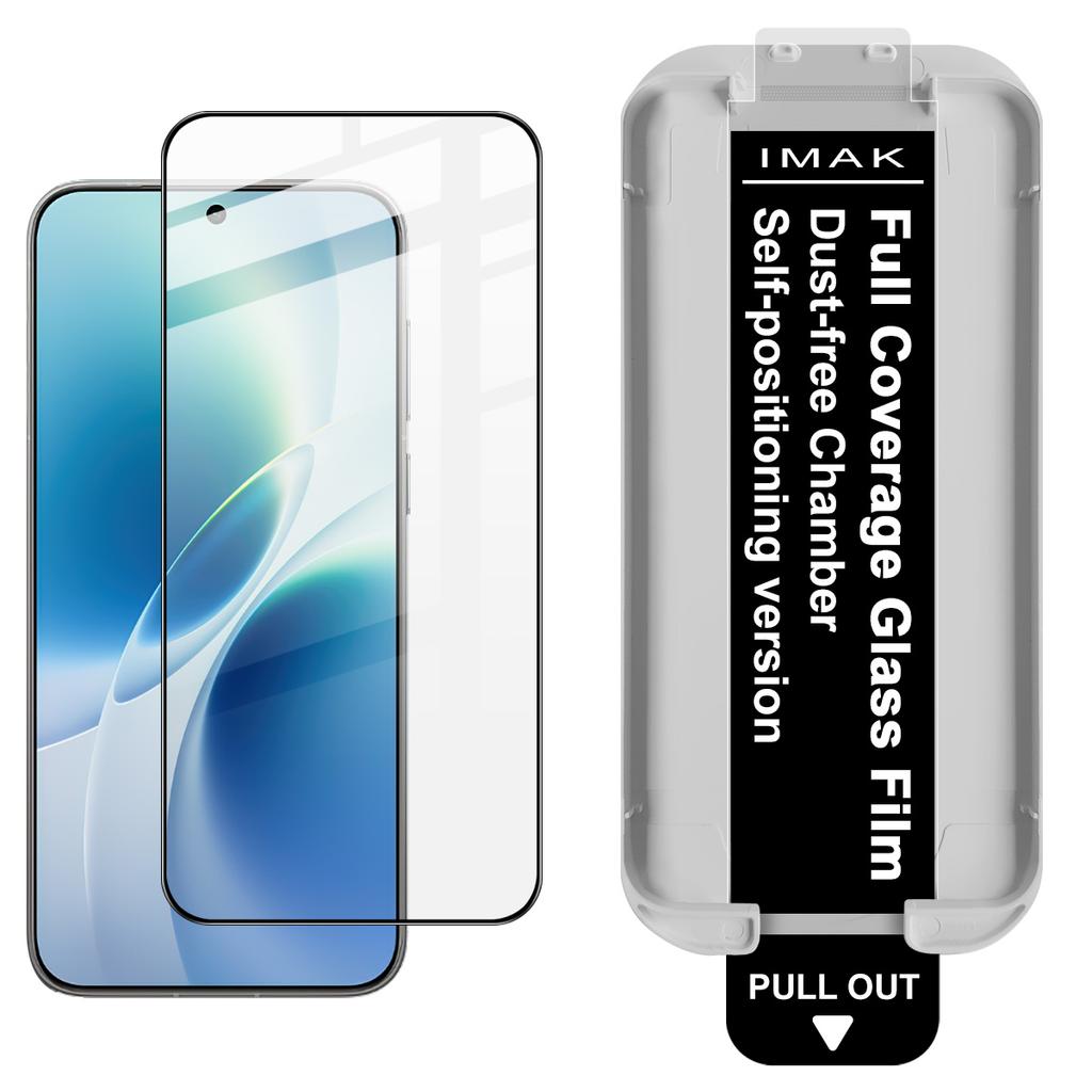For Vivo X300s 5G Glass IMAK Dust-free Cabin Full-screen Tempered Glass Film Supports Fingerprint Unlock