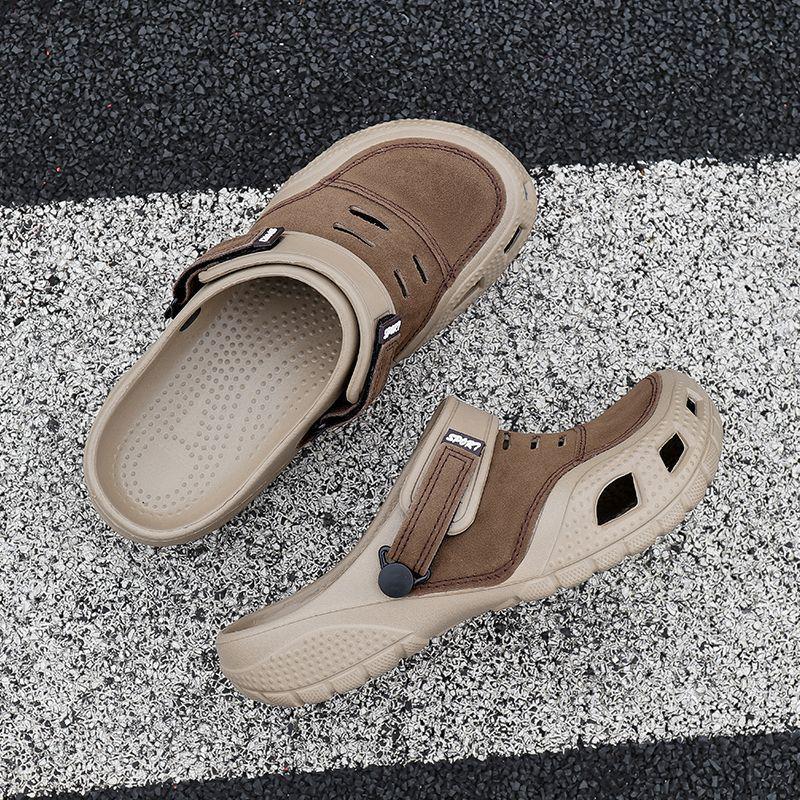 

Men s Beach Sandals: Soft Sole, Comfortable, Versatile, Fashionable, Water-Friendly Sports Shoes, Summer Outdoor Couple Slippers 44 хаки