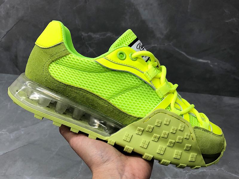 

Распродажа дышащие мужские весенние и летние дышащие повседневные новые трендовые сетчатые кроссовки для бега из кокосового ореха Tenis Masculino 40 флуоресцентный зеленый