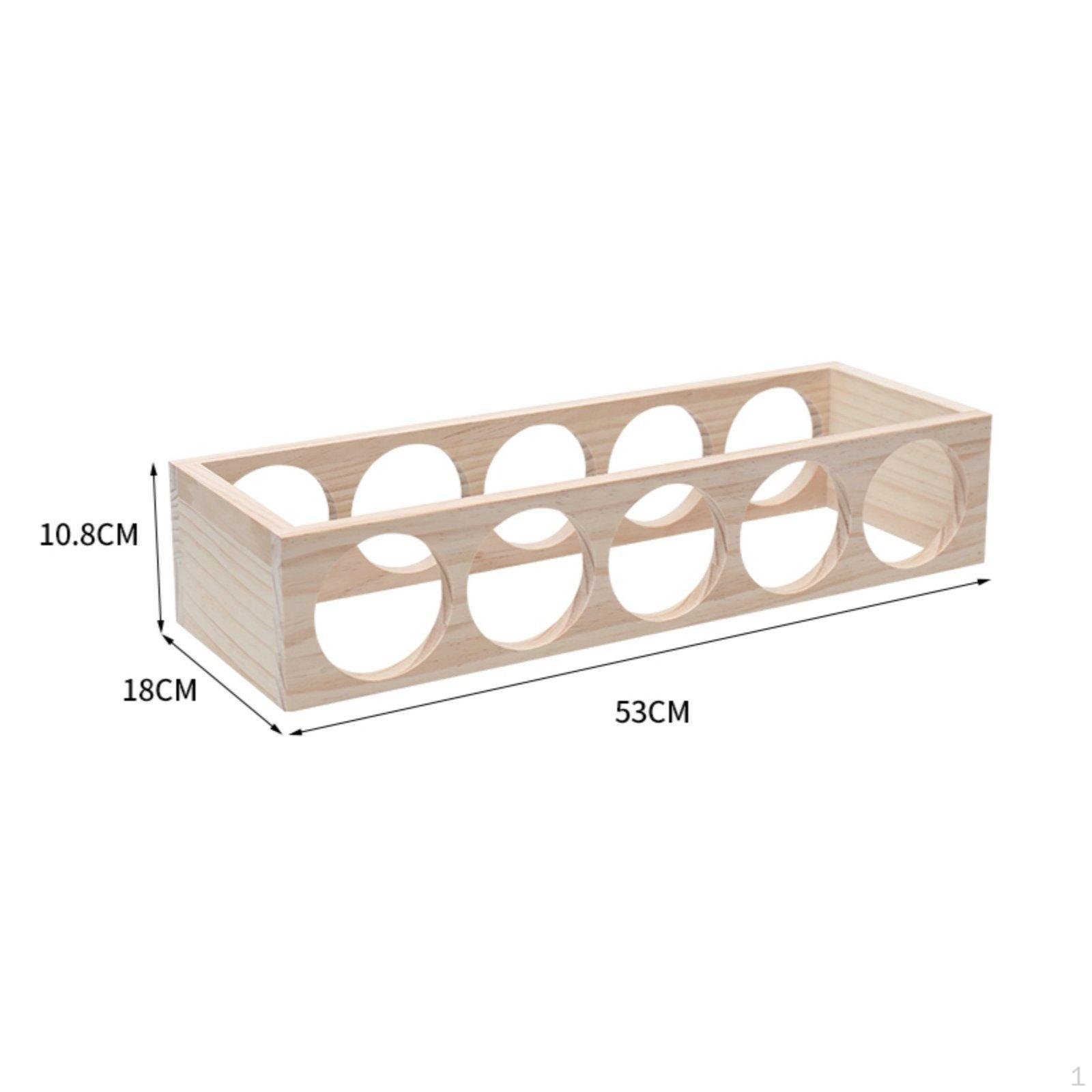 Stackable Wooden Beverage Rack Space Saving
