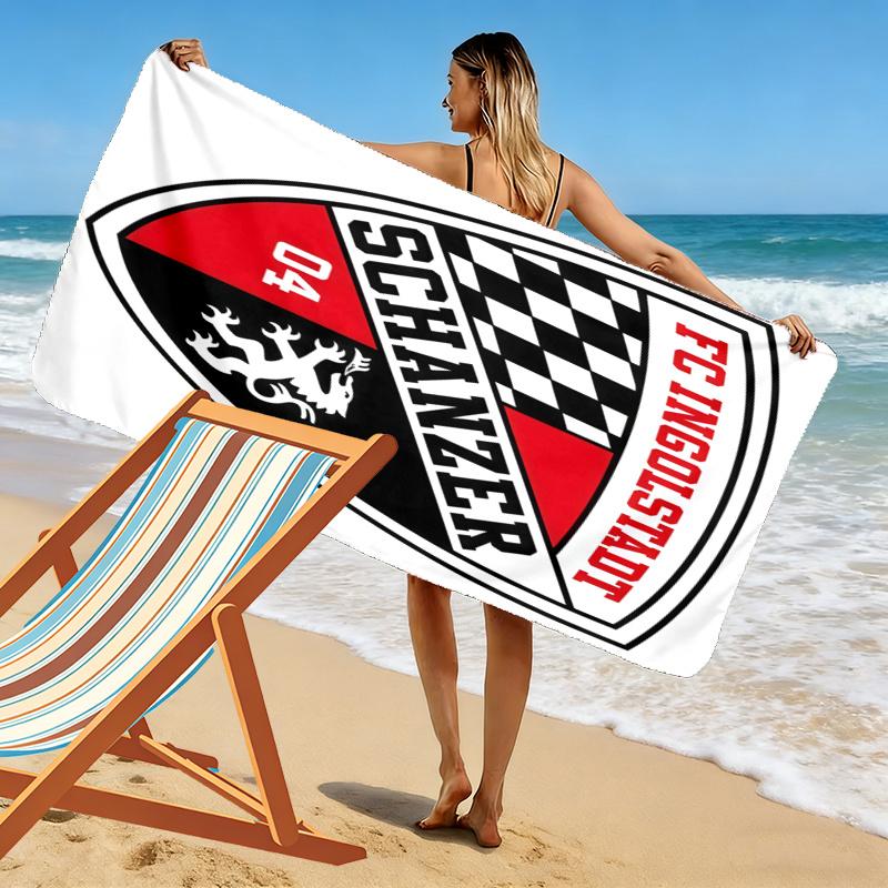 Fc Ingolstadt Towel, Large Soft Quick Dry Towel for Beach Camping Swimming